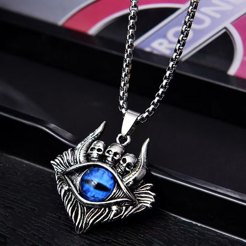 Halloween Couple Pendant - Gothic Skull Necklace