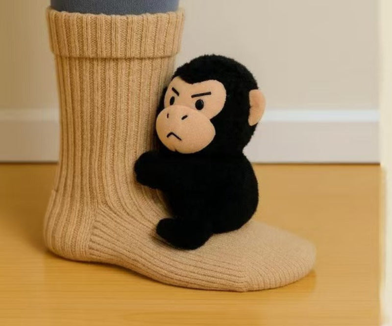 Christmas Knit Socks - Gorilla Design

