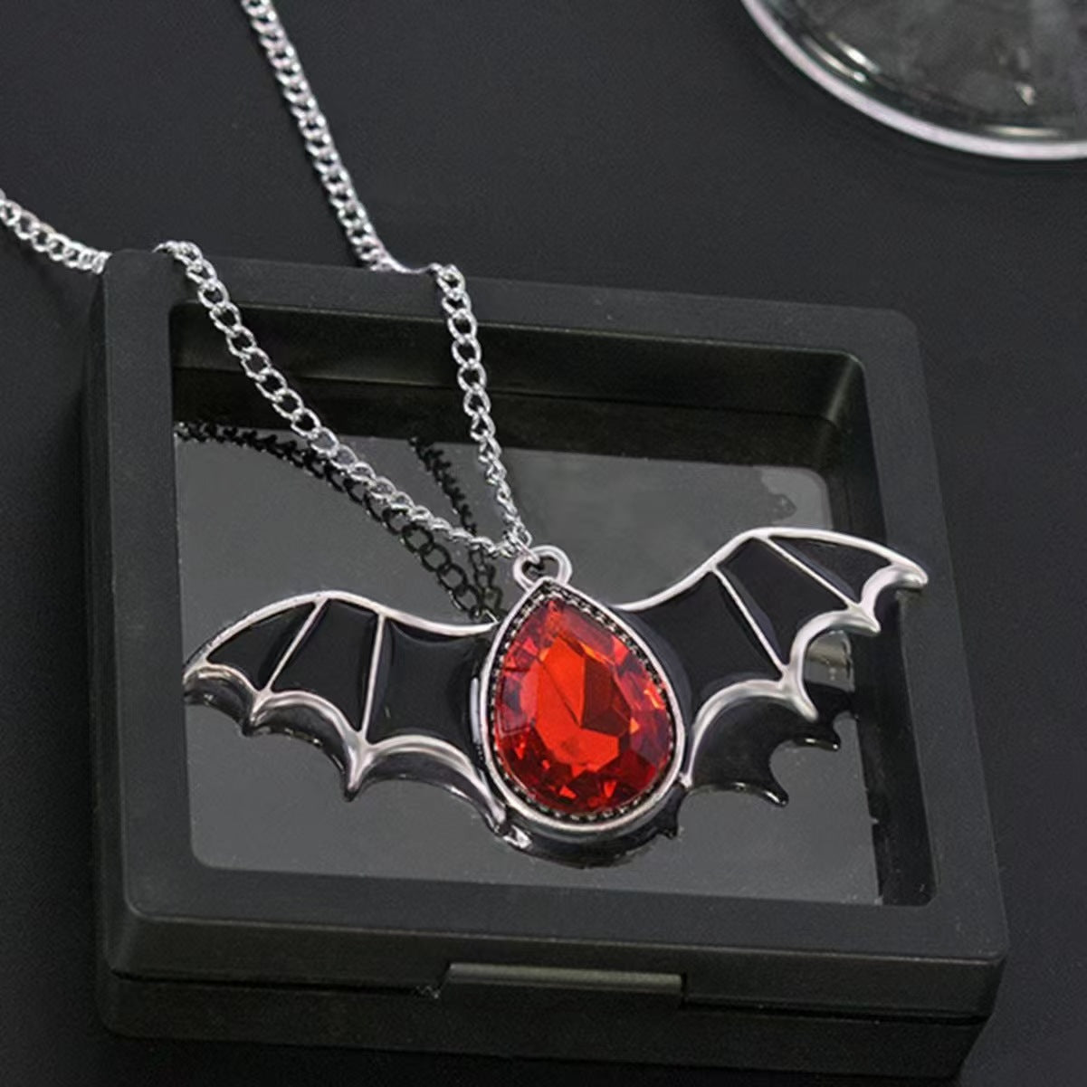 Halloween Couple Pendant - Gothic Skull Necklace