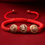 12 Zodiac Signs Triple Harmony and Six Harmony Red String - Red Leaf Forest