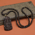 Ancient Yisumu Agarwood Pendant - Traditional Cultural Jewelry - Red Leaf Forest