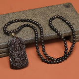 Ancient Yisumu Agarwood Pendant - Traditional Cultural Jewelry - Red Leaf Forest