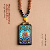 Yellow Jambhala, Medicine Buddha, Buddha pendant