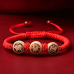 12 Zodiac Signs Triple Harmony and Six Harmony Red String - Red Leaf Forest