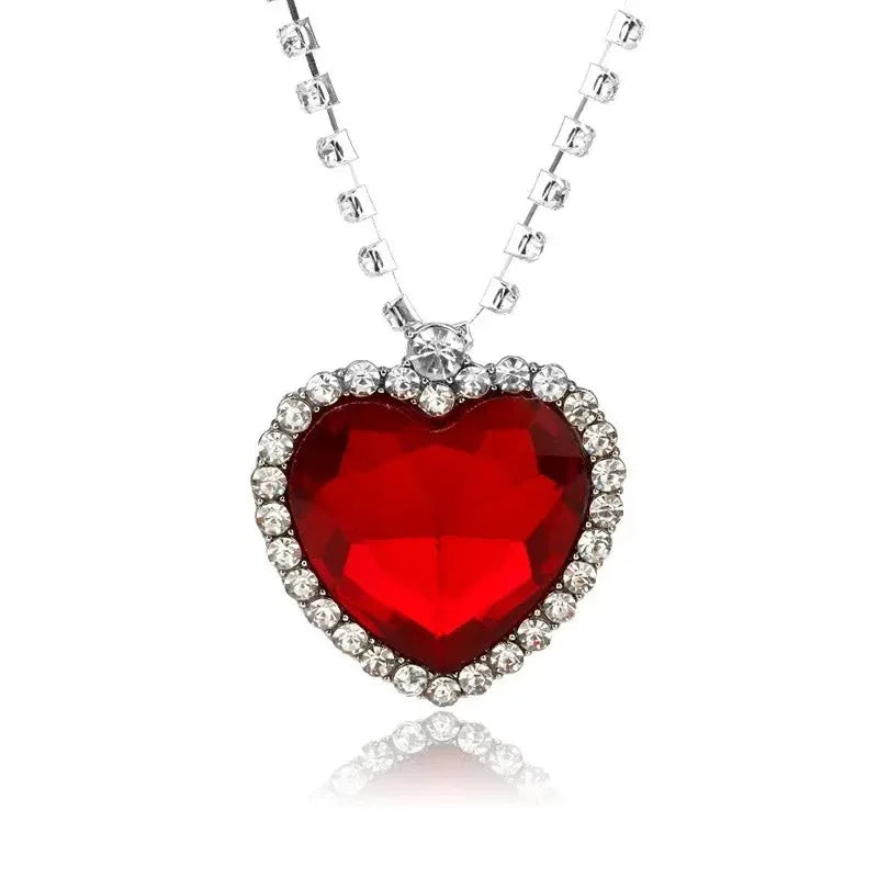 Titanic Heart of the Ocean Necklace - Red Leaf Forest