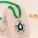 Charming Water Drop Crystal Pendant Necklace - Beautiful and Elegant Pendant - Red Leaf Forest
