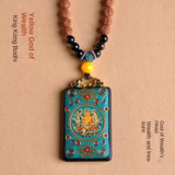 Yellow Jambhala, Medicine Buddha, Buddha pendant