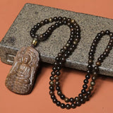 Ancient Yisumu Agarwood Pendant - Traditional Cultural Jewelry - Red Leaf Forest