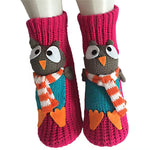 Christmas Winter Warm Socks - Rosy Owl Design