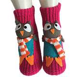 Christmas Winter Warm Socks - Rosy Owl Design