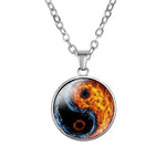 Tai Chi Yin Yang Pendant - Traditional Cultural Jewelry - Red Leaf Forest