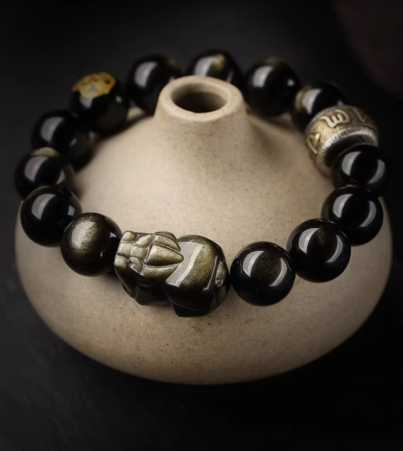 Dog and Pig Pixiu Bracelet