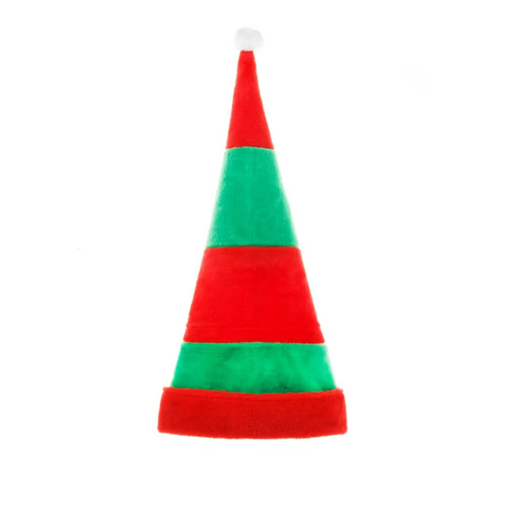 Christmas Elf Red and Green Striped Hat ...