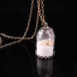 Christmas pendant ornament—Glass pendant necklace