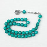 Handcrafted Meditation Beads - 33 Count Necklace - Red Leaf Forest