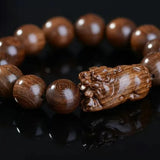 Rosewood Golden Satinwood Pendant - Traditional Cultural Jewelry - Red Leaf Forest