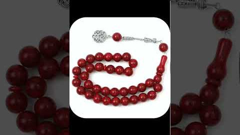 33-count meditation beads necklace product video - handcrafted wellness accessory with premium acrylic beads, smooth finish, and decorative tassel for yoga and mindfulness practice

