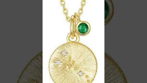 925 silver zodiac pendant necklace with constellation designs for all twelve signsnull---

